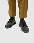 Men's ECCO® Gruuv Leather Gore-Tex Trainer - Black - Lifestyle_Image_1