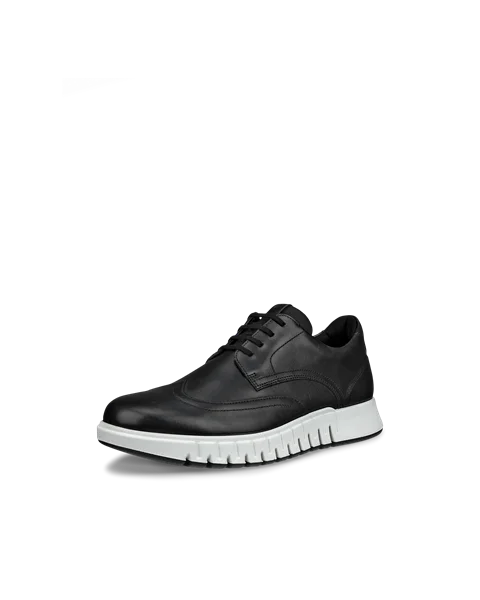 ECCO® Gruuv Studio chaussures en cuir pour homme - Noir - M