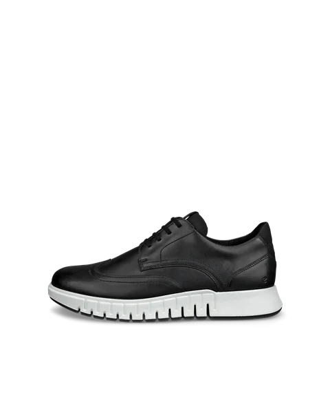 ECCO® Gruuv Studio chaussures en cuir pour homme - Noir - O