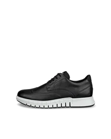 Men's ECCO® Gruuv Studio Leather Slip-On - Black - O