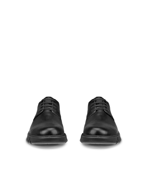 Men's ECCO® Gruuv Studio Leather Trainer - Black - Front_Pair