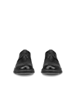 Men's ECCO® Gruuv Studio Leather Trainer - Black - Front_Pair