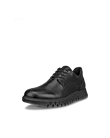 Men's ECCO® Gruuv Studio Leather Trainer - Black - M