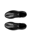 Men's ECCO® Gruuv Studio Leather Trainer - Black - Top_Left_Pair