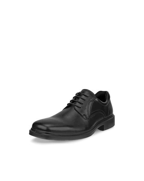 Men's ECCO® Helsinki 2 Leather Derby Shoe - Black - M
