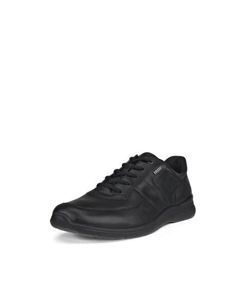 ECCO® Irving Gore-Tex sko med snøre i læder til herrer - Sort - M