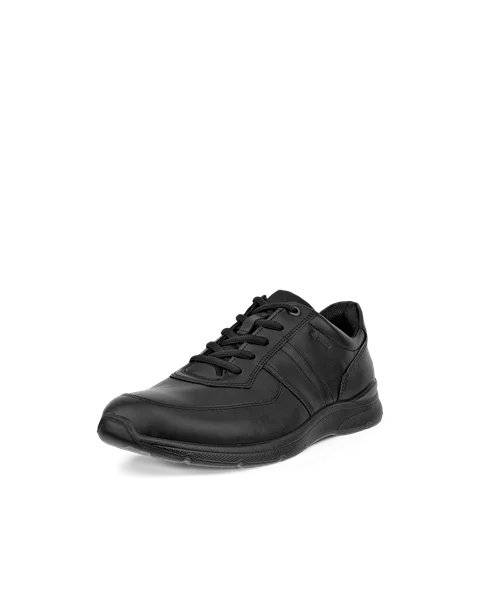 Men's ECCO® Irving Leather Gore-Tex Lace-Up Shoe - Black - M