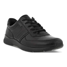 ECCO® Irving Gore-Tex sko med snøre i læder til herrer - Sort - Main
