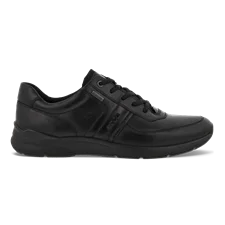 Men's ECCO® Irving Leather Gore-Tex Lace-Up Shoe - Black - Outside