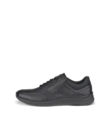 Men's ECCO® Irving Leather Lace-Up Shoe - Black - O
