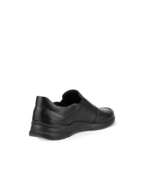 Men's ECCO® Irving Leather Dress Shoe - Black - B
