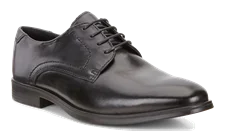 Men's ECCO® Melbourne Leather Derby Shoe - Black - Nfh