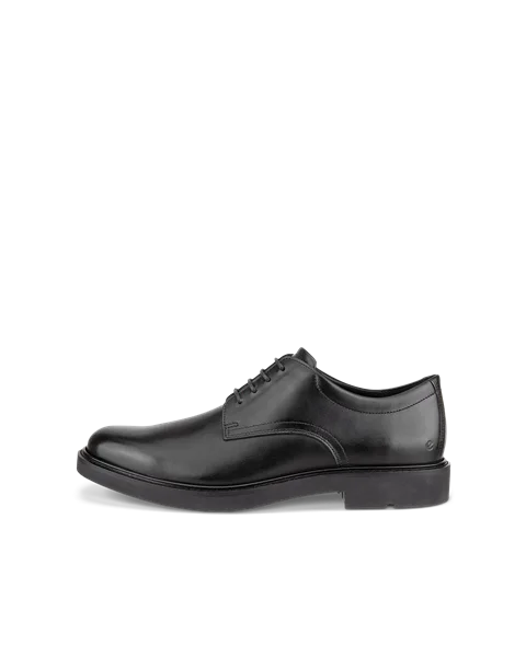 Men's ECCO® Metropole London Leather Derby Shoe - Black - O
