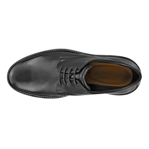 Pánská kožená obuv Derby ECCO® Metropole London - Černá - Top