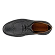 Men's ECCO® Metropole London Leather Brogue Shoe - Black - Top