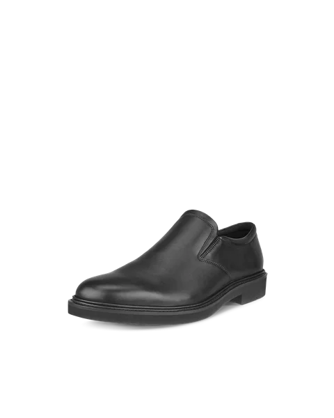 Men's ECCO® Metropole London Leather Slip-On Dress Shoe - Black - M