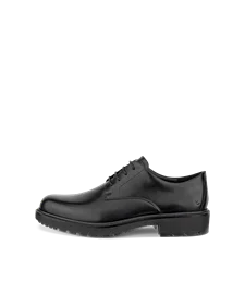 Men's ECCO® Metropole Oslo Leather Derby Shoe - Black - O