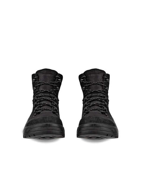 ECCO® Offroad mellemhøj udendørsstøvle i vandtæt i nubuck til herrer - Sort - Front_Pair