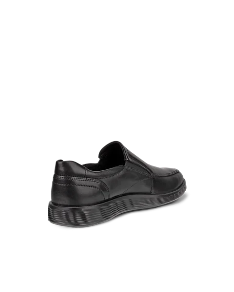 Men's ECCO® S Lite Hybrid Leather Slip-On Dress Shoe - Black - B