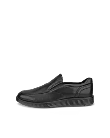 Men's ECCO® S Lite Hybrid Leather Slip-On Dress Shoe - Black - O
