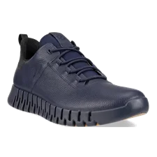 ECCO® Gruuv muške kožne tenisice Gore-Tex - Plava - Main
