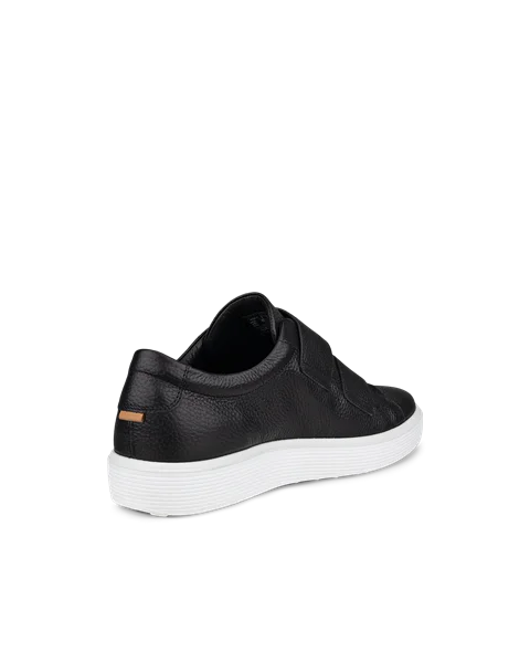 ECCO® Soft 60 Heren leren sneaker - Zwart - B