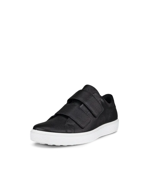 ECCO® Soft 60 Heren leren sneaker - Zwart - M