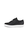 ECCO® Soft 60 Heren leren sneaker - Zwart - O