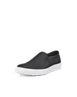 ECCO® Soft 60 férfi bőr sneaker - FEKETE  - M
