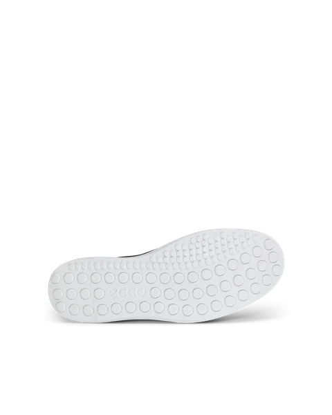 ECCO® Soft 60 férfi bőr sneaker - FEKETE  - S