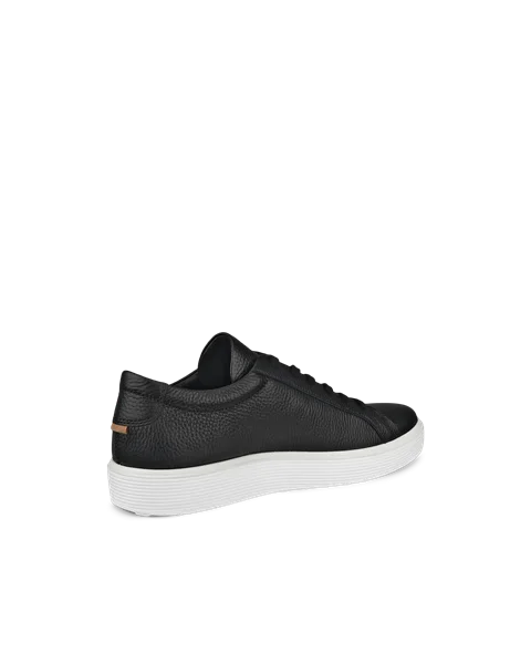 Męskie skórzane sneakersy ECCO® Soft 60 - Czarny - B