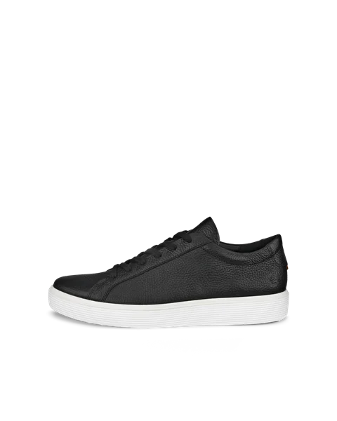 Męskie skórzane sneakersy ECCO® Soft 60 - Czarny - O