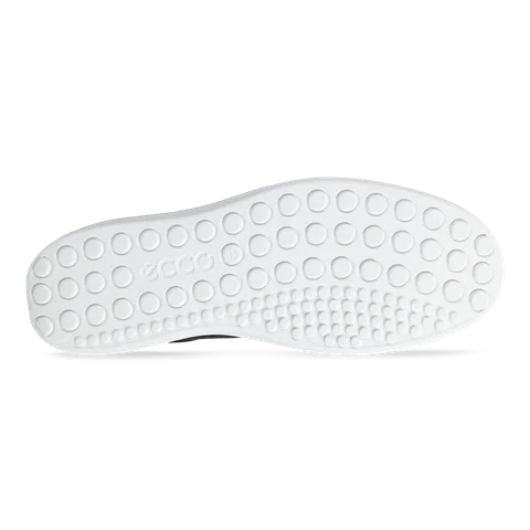 Męskie skórzane sneakersy ECCO® Soft 60 - Czarny - Sole