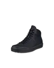 Men's ECCO® Soft 60 Leather High-Top Trainer - Black - M