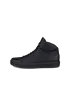 Men's ECCO® Soft 60 Leather High-Top Trainer - Black - O