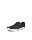 Męskie skórzane sneakersy ECCO® Soft 7 - Czarny - M