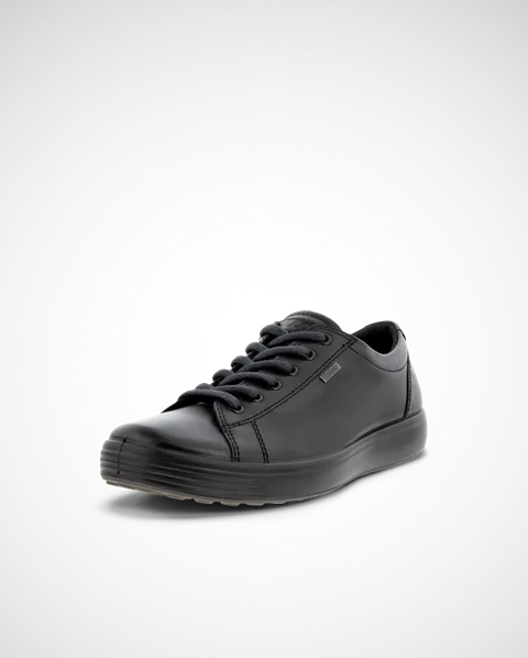ECCO® Soft 7 sneakers i læder til herrer - Sort - M