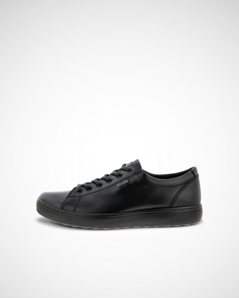 ECCO® Soft 7 sneakers i læder til herrer - Sort - O