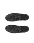 Men's ECCO® Soft 7 Leather Trainer - Black - Top_Left_Pair