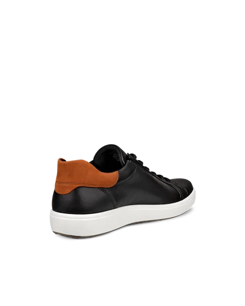 ECCO® Soft 7 Herren Ledersneaker - Schwarz - B