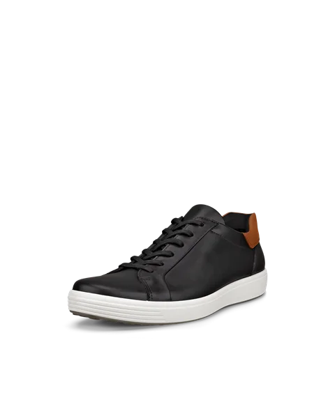 ECCO® Soft 7 Herren Ledersneaker - Schwarz - M