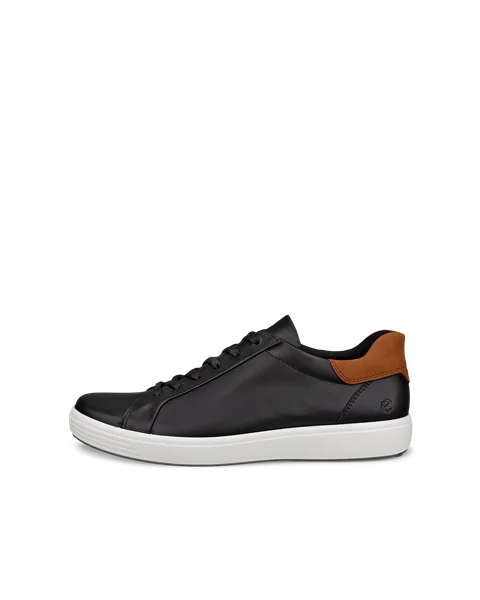ECCO® Soft 7 Herren Ledersneaker - Schwarz - O