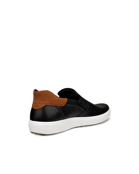 ECCO® Soft 7 sneakers i læder til herrer - Sort - B