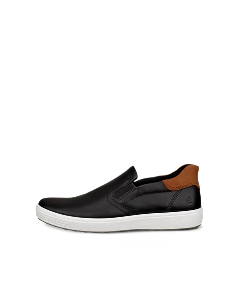 ECCO® Soft 7 sneakers i læder til herrer - Sort - O