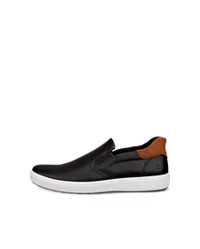 ECCO® Soft 7 Herren Ledersneaker - Schwarz - O