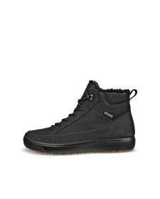 Men's ECCO® Soft 7 Tred Leather Gore-Tex Mid-Cut Boot - Black - O