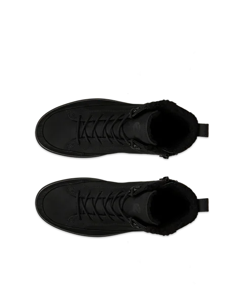 ECCO® Soft 7 Tred mellemhøj Gore-Tex støvle i læder til herrer - Sort - Top_Left_Pair