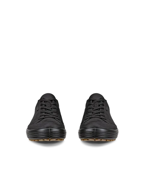 ECCO® Soft 7 Tred Vattentät sko i nubuck herr - Svart - Front_Pair