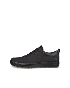 Men's ECCO® Soft 7 Tred Nubuck Waterproof Shoe - Black - O