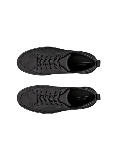 ECCO® Soft 7 Tred Vattentät sko i nubuck herr - Svart - Top_Left_Pair